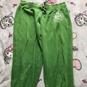 aeropostale green capri joggers size M